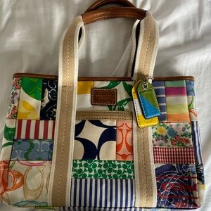Hampton patchwork coach purse